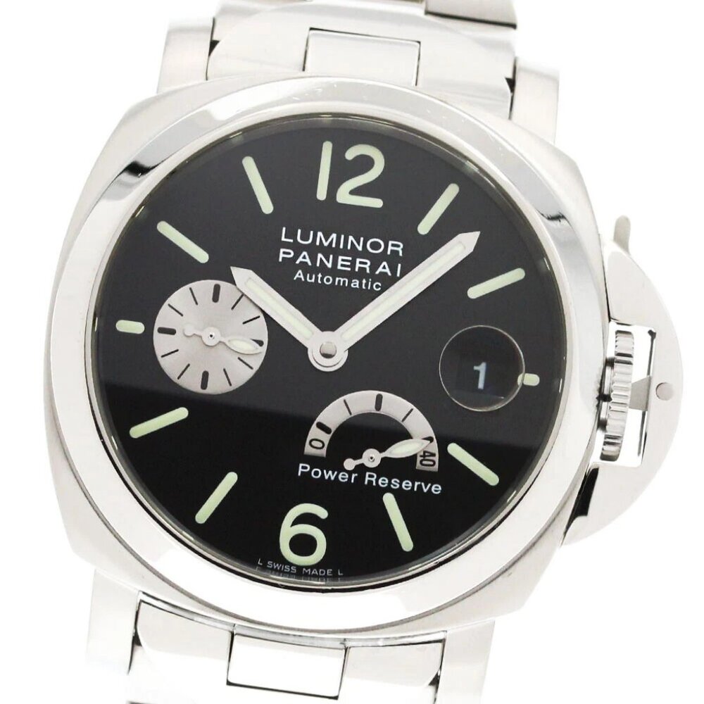 PANERAI Luminor Power reserve date black Dial Automatic Men's